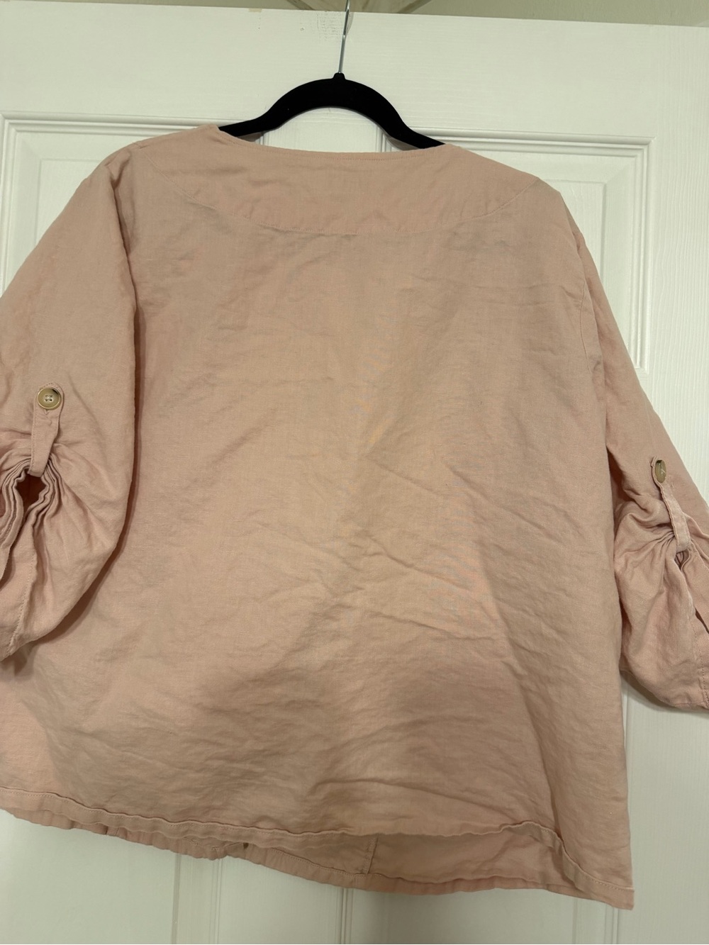 Liz Claiborne Dusty Pink Asymmetrical Zip Utility Jacket - Picture 5 of 7